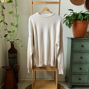 LORD JEFF M Knitted 100%Cotton Crewneck Sweater made in USA Size XL